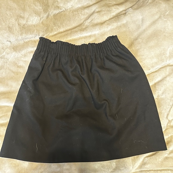 JCrew Black Paper Bag Skirt - Picture 3 of 3